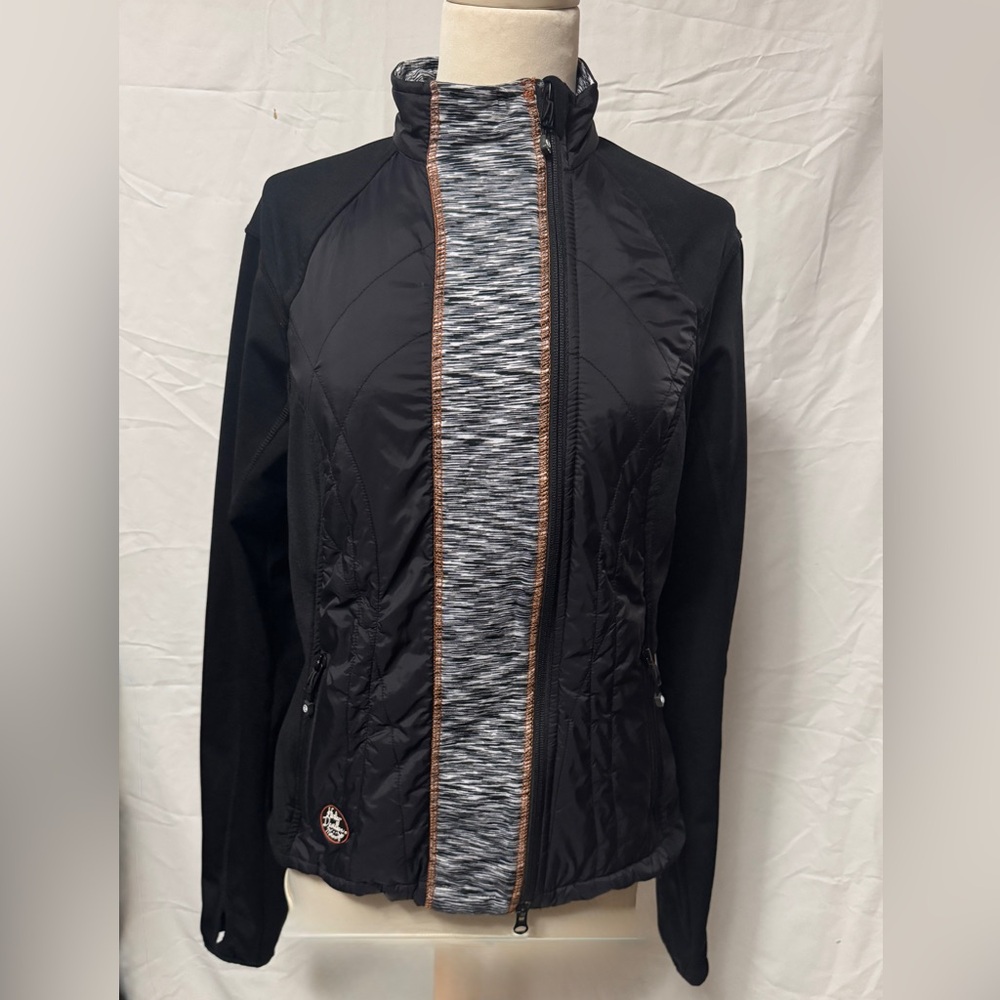 Harley Davidson Women's Drift Packable Thermal Black Motorcycle Jacket Size: M